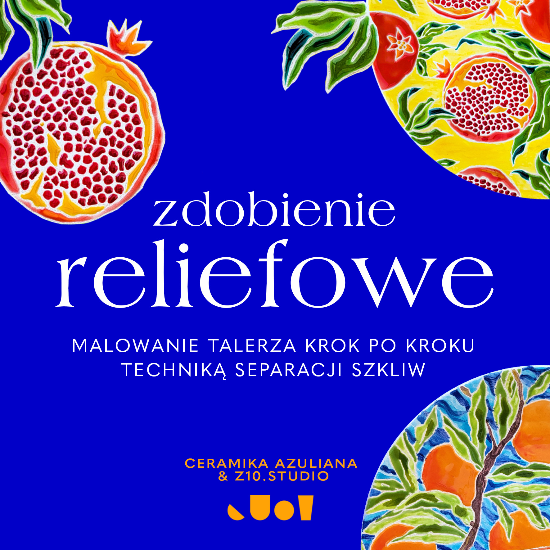 warsztaty malowanie talerza reliefowe malowanie szkliwami