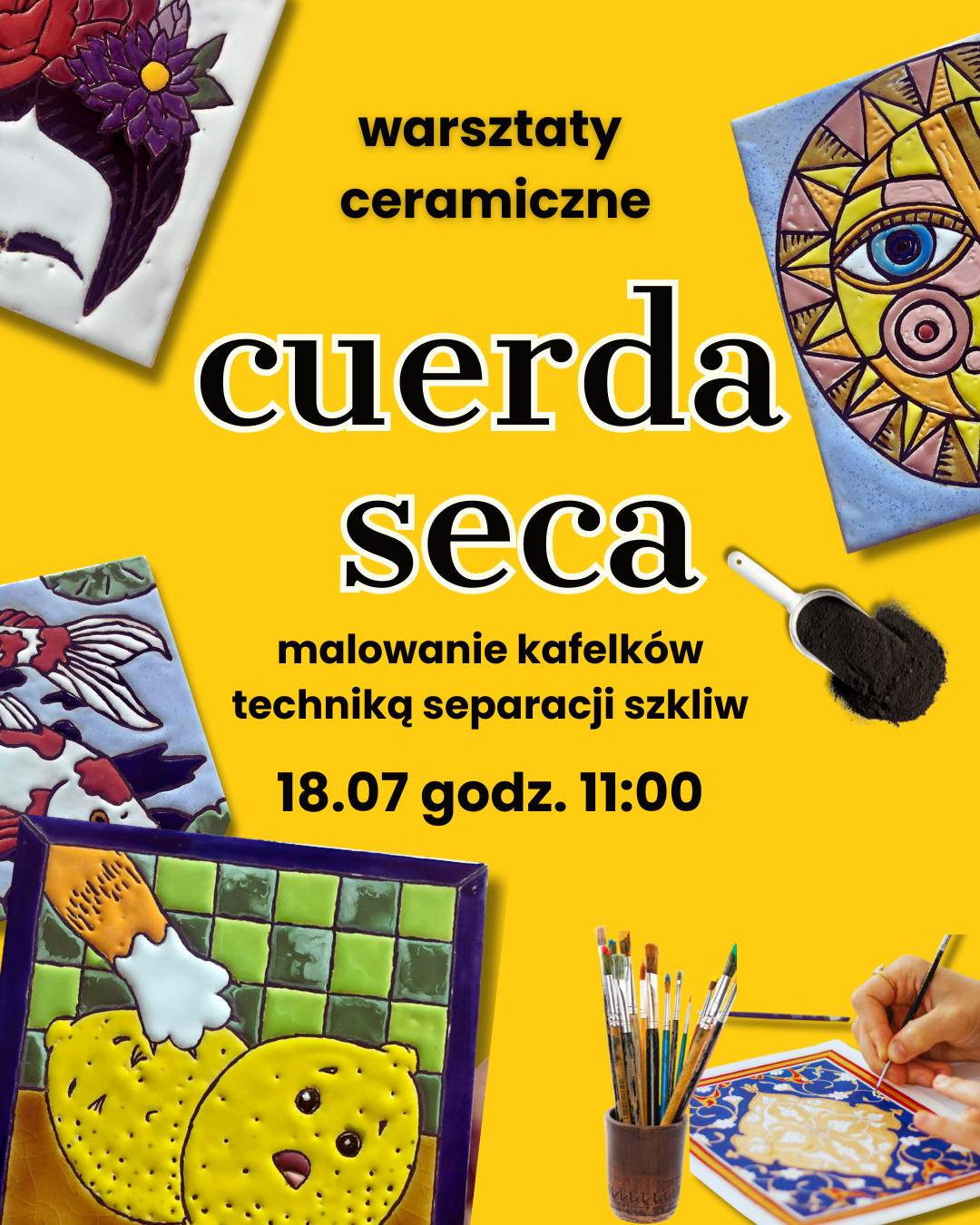 warsztaty cuerda seca malowanie kafelków