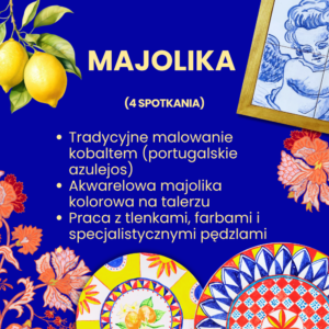 kurs malowania ceramiki Warszawa majolika